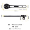 Bicycle light extension bracket