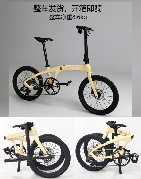Meihanda 20-inch Carbon Fiber Folding Bicycle