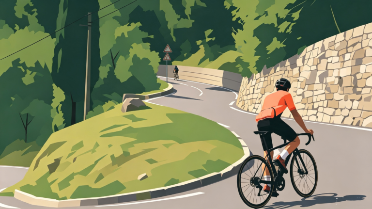 Bicycle illustration for cycling Q&A guide