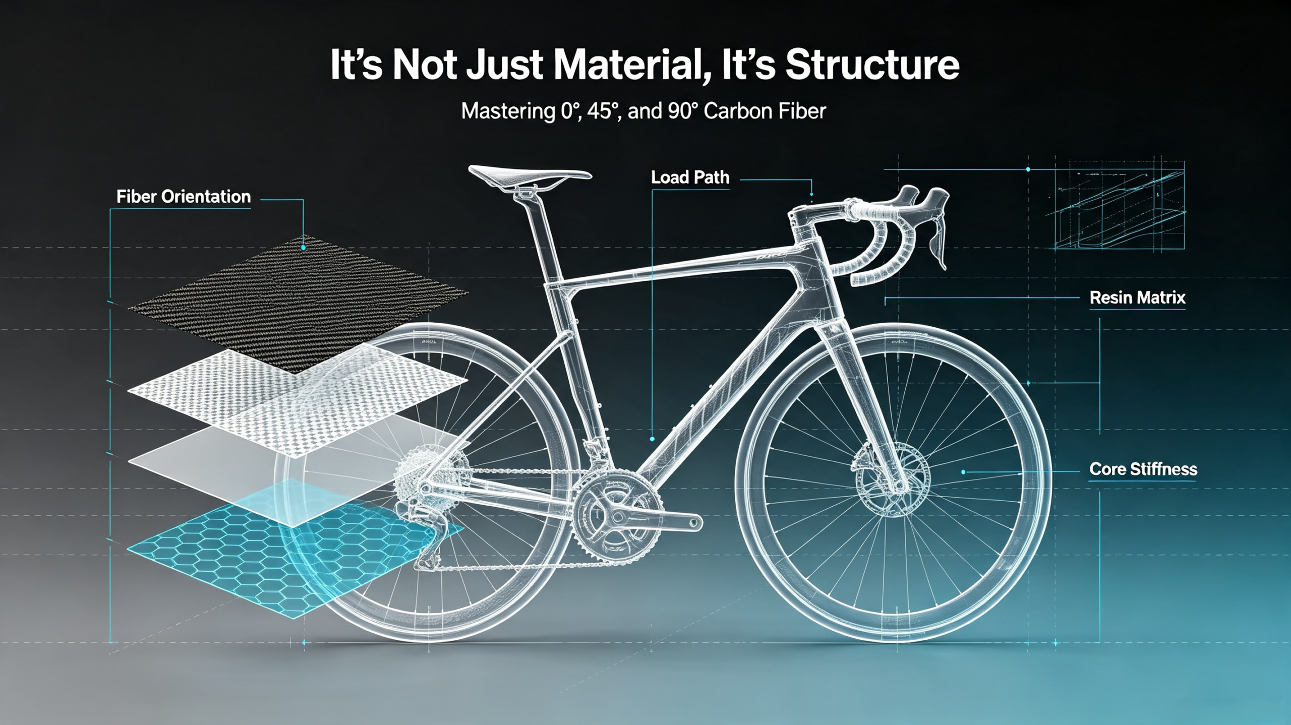 Carbon fiber bike frame for DIY bicycle building